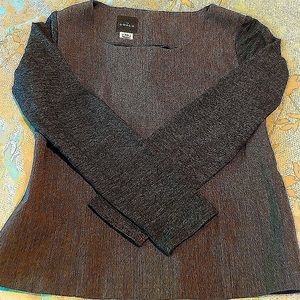 The GUILD Long Sleeve Wool Gray Top - XS